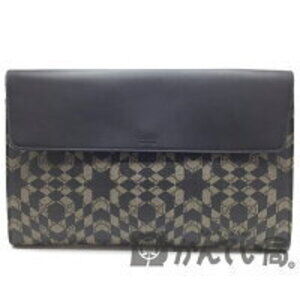 GUCCI GG Kaleido Portfolio Clutch Bag Supreme Star Plus Black Beige